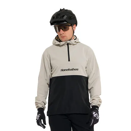 HORSEFEATHERS Bike bunda Hill - black/silver birch GRAY velikost M
