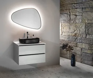 ISVEA - INFINITY OVAL keramické umývadlo na dosku, 60x40cm, čierna matná 10NF65060-2N