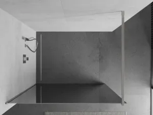 MEXEN/S - Kioto Sprchová zástena WALK-IN 70 x 200, zrkadlové 8 mm, nikel kefovaná 800-070-101-97-50