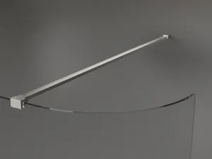 MEXEN/S - Kioto Sprchová zástena WALK-IN 100 x 200, transparent 8 mm, nikel kartáčovaný 800-100-101-97-06