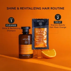 Apivita Express Beauty Hair mask Shine Orange revitalizačná maska na vlasy 20 ml