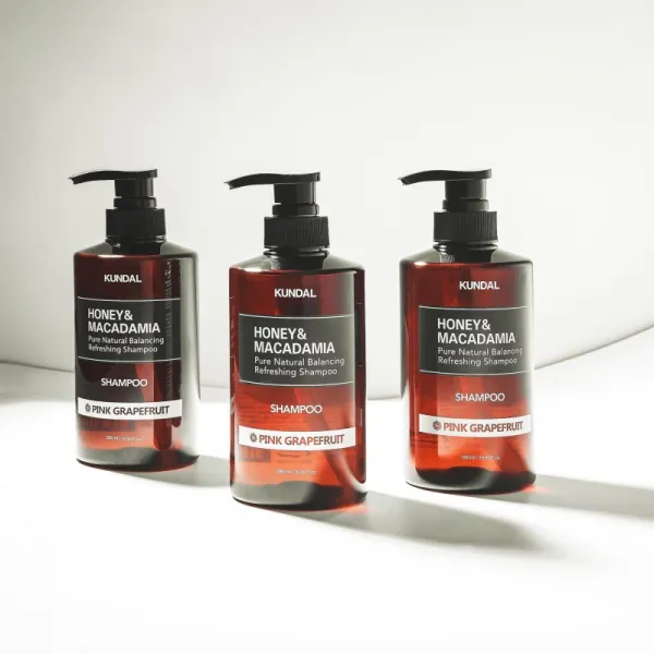 KUNDAL Honey & Macadamia Pink Grapefruit prírodný šampón pre suché a poškodené vlasy 500 ml