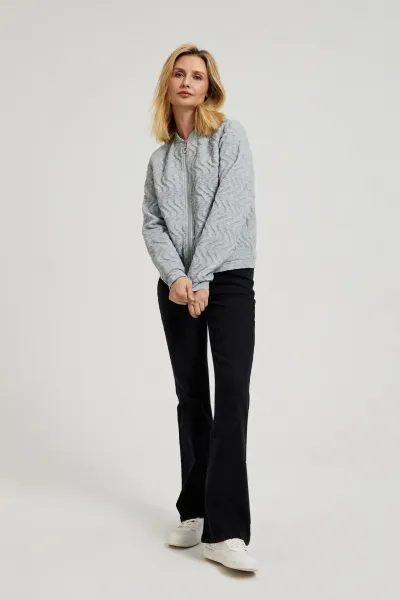 Marisse Women's Sweatshirt Z-Bl-4506 L.Grey