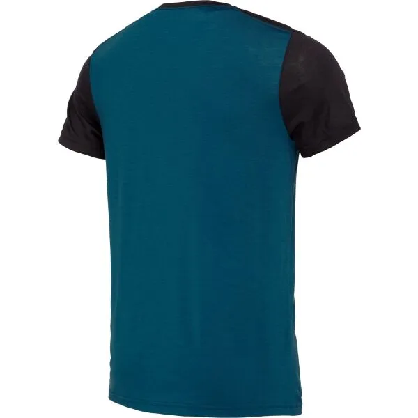 Devold CLASSIC LINEAR Pánske merino tričko, modrá, veľkosť