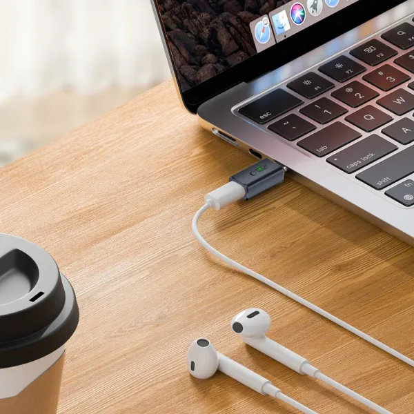 Tech-Protect Ultraboost Audio adaptér USB-C / Lightning, šedý