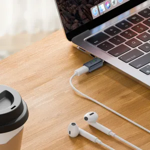Tech-Protect Ultraboost Audio adaptér USB-C / Lightning, šedý