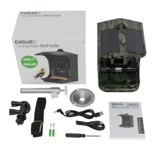 EVOLVEO StrongVision BirdFeeder - Inteligentné kŕmidlo pre vtáky s kamerou a solárnym panelom