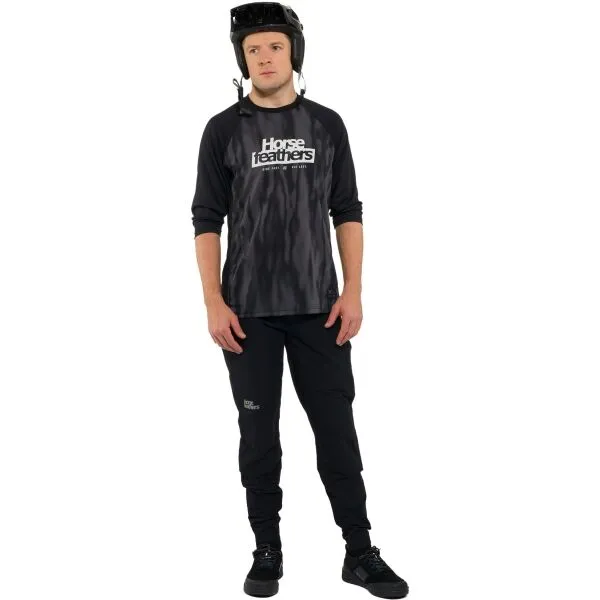 HORSEFEATHERS Bike dres Spike 3/4 - halftone/black BLACK velikost M