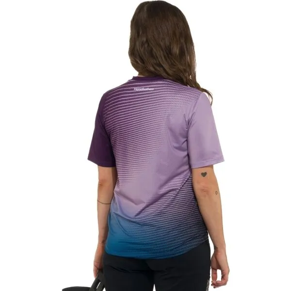 HORSEFEATHERS Dámsky bike dres Quantum - iris fade out PINK velikost M