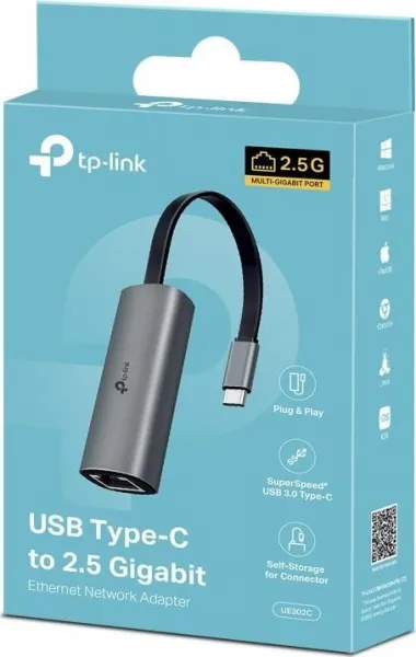 tp-link UE302C, Síťový adaptér USB typu C na 2,5 gigabitový Ethernet