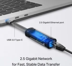 tp-link UE302C, Síťový adaptér USB typu C na 2,5 gigabitový Ethernet