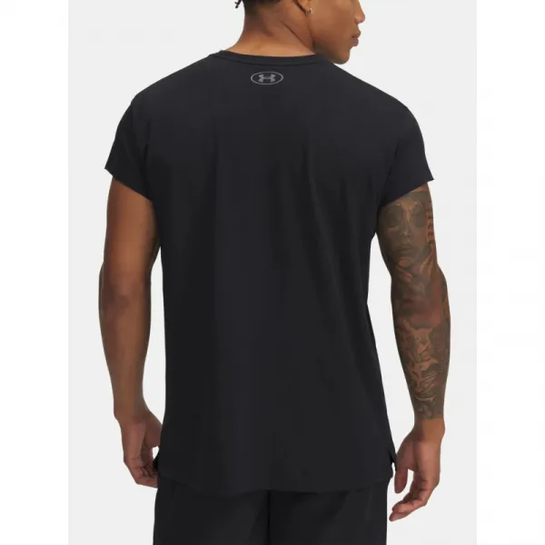 Pánske tričko s krátkym rukávom UNDER ARMOUR PROJECT ROCK Pjt Rock Cap Sleeve T-BLK