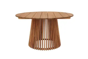 Norddan Dizajnový záhradný stôl Callum 120 cm teak