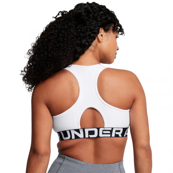Dámska tréningová športová podprsenka UNDER ARMOUR UA HG Mid Branded-WHT