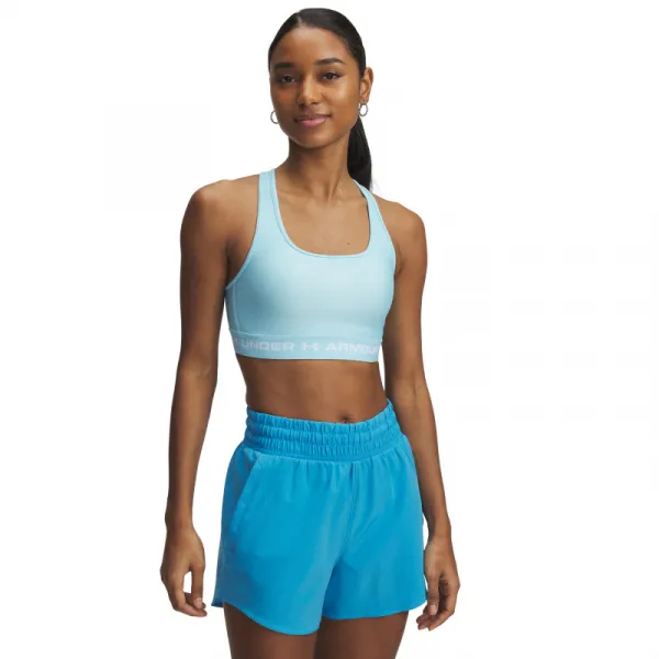 Dámska tréningová športová podprsenka UNDER ARMOUR Crossback Mid Bra-BLU