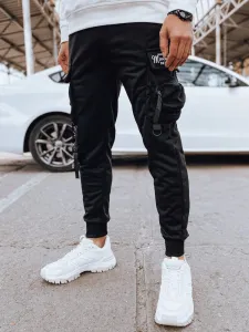 Trendy jogger kapsáčové nohavice pre pánov čierne