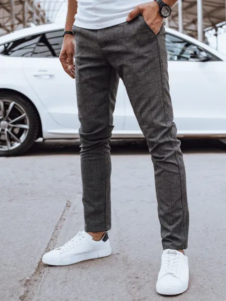 Elegantné nohavice do práce šedé