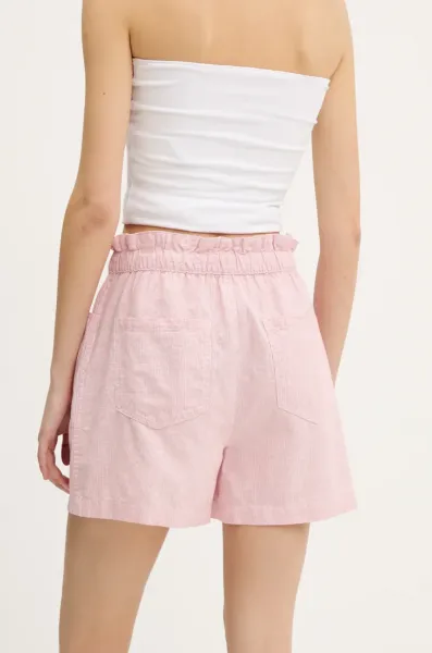Šortky s prímesou ľanu Tommy Jeans