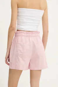 Šortky s prímesou ľanu Tommy Jeans