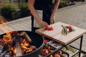 FIRE KITCHEN s BOWL 57 + 2x Plancha + drôt. podstava - Höfats