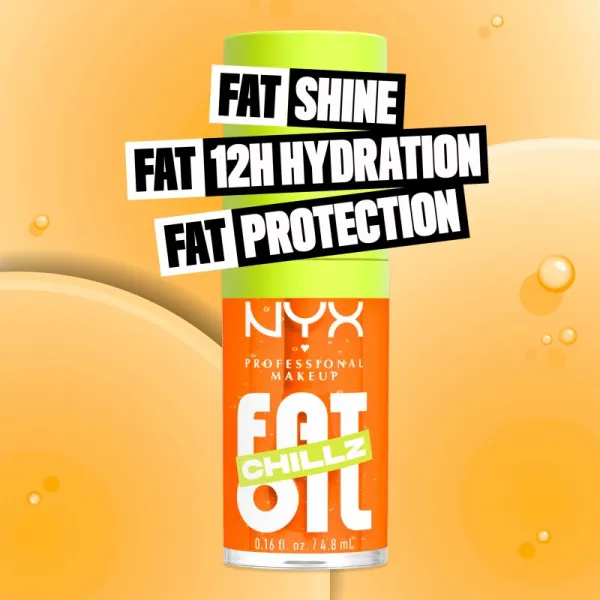 NYX Professional Makeup Fat Oil Chillz olej na pery s chladivým účinkom odtieň 4.8 ml
