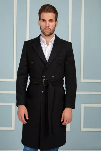 PLT8382 DEWBERRY MEN'S COAT-BLACK