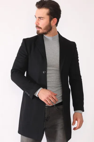 PLT8398 DEWBERRY MEN'S COAT-BLACK