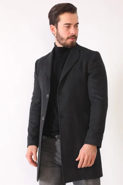 PLT8398 DEWBERRY MEN'S COAT-ANTHRACITE
