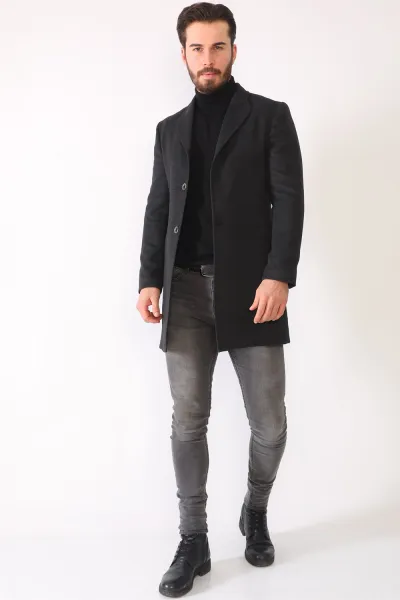 PLT8398 DEWBERRY MEN'S COAT-ANTHRACITE