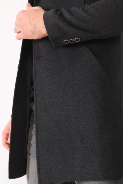 PLT8398 DEWBERRY MEN'S COAT-ANTHRACITE