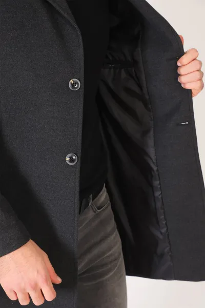 PLT8398 DEWBERRY MEN'S COAT-ANTHRACITE