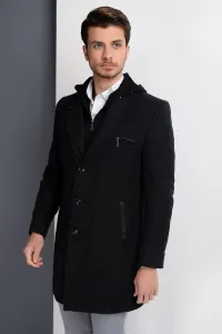 PLT8354 DEWBERRY SLIM-FIT COAT-PATTERNED ANTHRACITE - 1