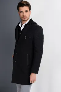 PLT8354 DEWBERRY SLIM-FIT COAT-PATTERNED ANTHRACITE - 1