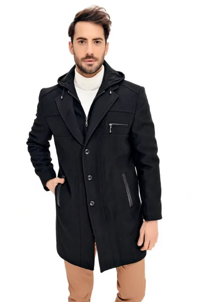 PLT8354 DEWBERRY SLIM-FIT COAT-BLACK