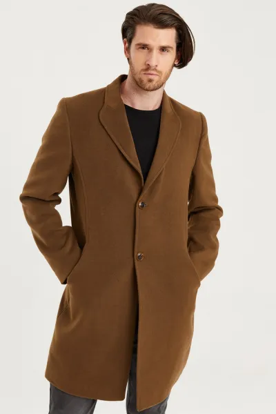PLT8398 DEWBERRY MEN'S COAT-CAMEL