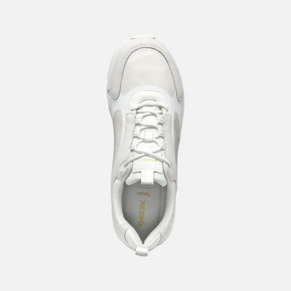 White men's sneakers Geox Spherica ECUB-4 - Men's