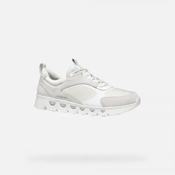 White men's sneakers Geox Spherica ECUB-4 - Men's