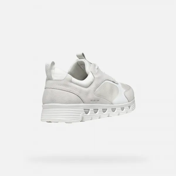 White men's sneakers Geox Spherica ECUB-4 - Men's