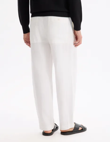 Celio Linen Trousers Lolinos - Mens