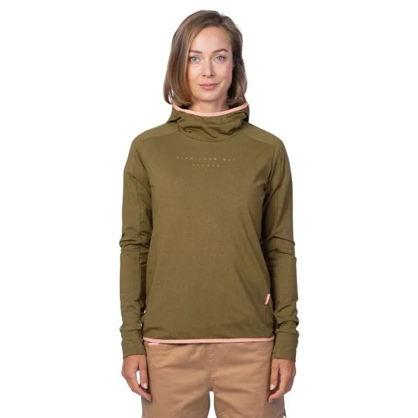 Hannah NYMA HOODY Dámska mikina, khaki, veľkosť