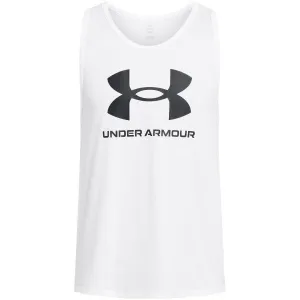 Under Armour SPORTSTYLE Pánske tielko, biela, veľkosť