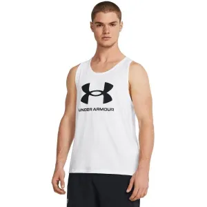Under Armour SPORTSTYLE Pánske tielko, biela, veľkosť