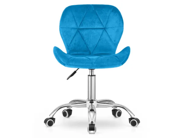 Kráľovsky modrá kancelárska stolička AVOLA VELVET