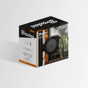 Bradas Automatický navijak s hadicou 1/2", 20m a príslušenstvom BLACK LINE