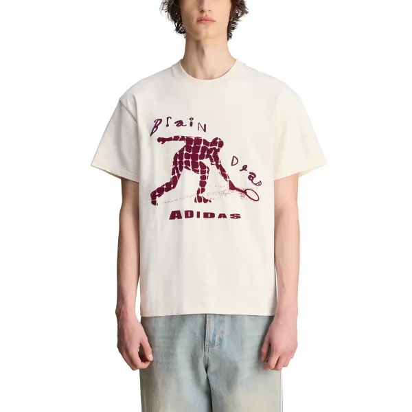 adidas x Brain Dead Tennis T-Shirt "Off White" (JX9393)