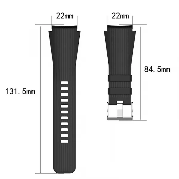 BStrap Silicone Davis remienok na Samsung Gear S3, white (SSG008C08)