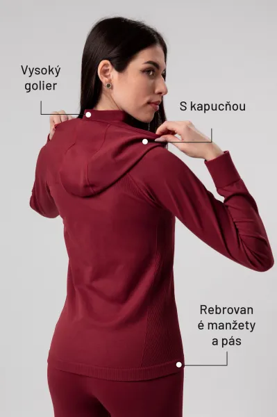 LELOSI Seamless Move mikina na zips Madison S