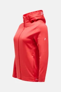 Mikina Peak Performance W Rider Tech Zip Hood Brilliant Red/Black/
