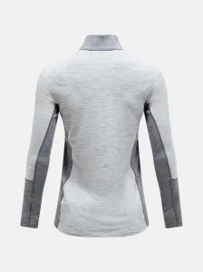 Funkčné tričko dámske Peak Performance Magic Half Zip - med grey melange