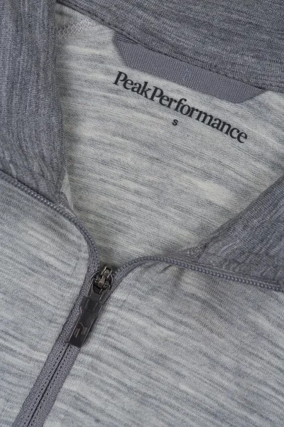 Funkčné tričko dámske Peak Performance Magic Half Zip - med grey melange